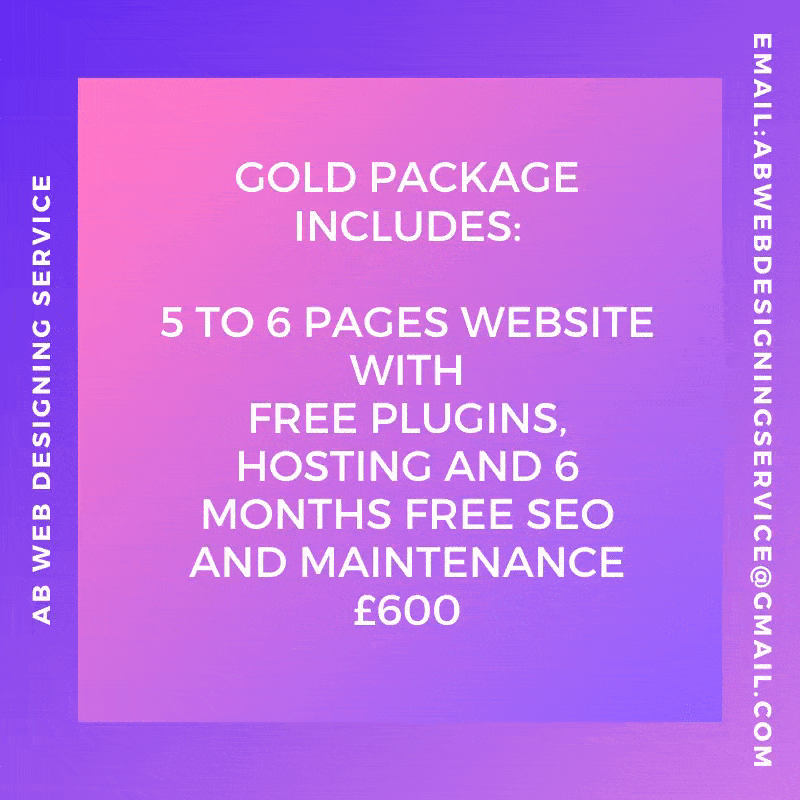 AB WEB DESIGNING SERVICE PACKAGES